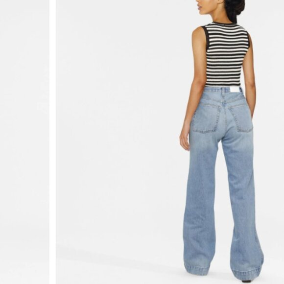 RE/DONE 70sβ Wide-Leg Jeans β Size 26 β Excellent Condition - Picture 4 of 14